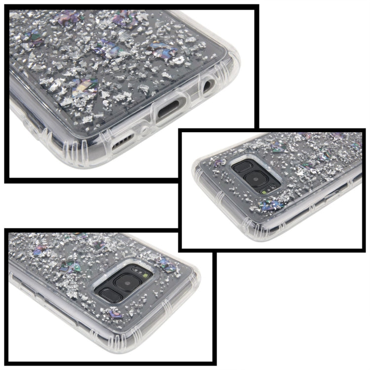 For Galaxy Note 8 Anti-Gravity Nano-suction Technology Dropproof Sticky Selfie Glitter Sequins Pattern TPU Protective Back Cover Case (Silver)