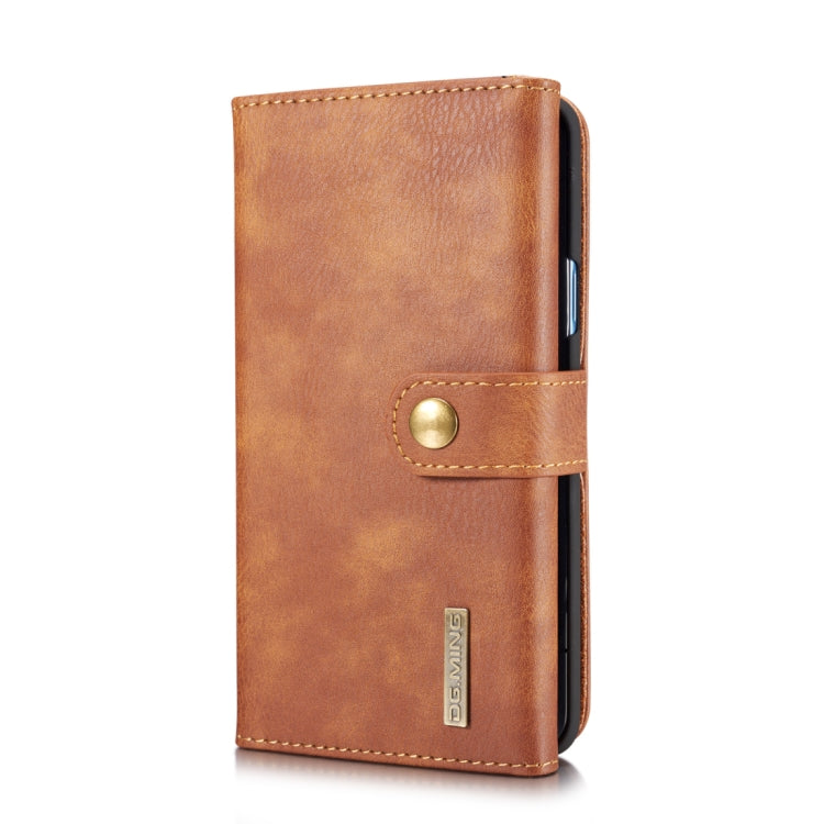 DG.MING for Galaxy S9+ Triple Fold Crazy Horse Texture Horizontal Flip Magnetic Protective Case with Holder & Card Slots & Wallet