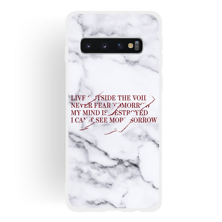 Maxim Scrub Semi-transparent TPU Marble Phone Case for Galaxy S10