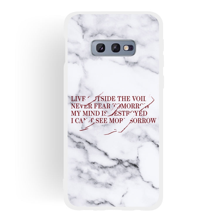 Maxim Scrub Semi-transparent TPU Marble Phone Case for Galaxy S10e