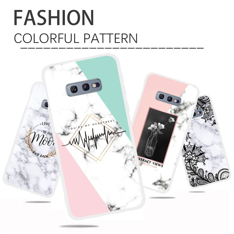 Queen Frosted Matte Semi-transparent TPU Marble Phone Case for Galaxy S10e