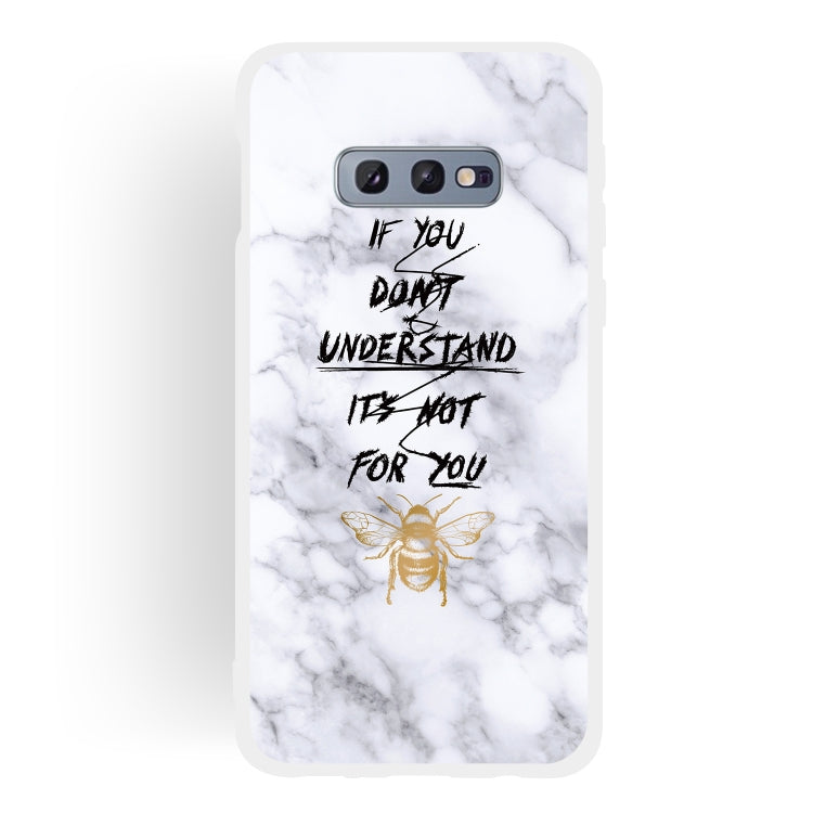 Bee Scrub Semi-transparent TPU Marble Phone Case for Galaxy S10e