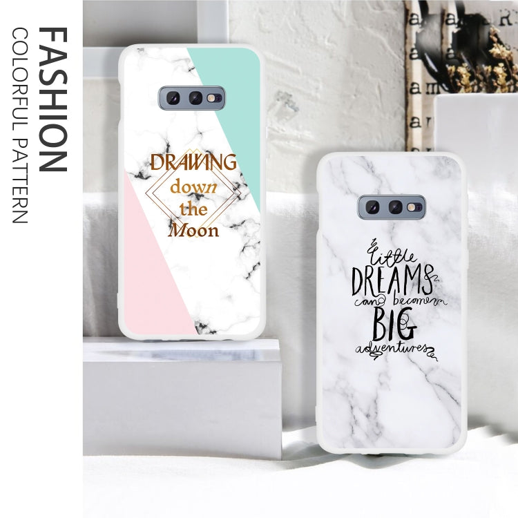 ECG Scrub Semi-transparent TPU Marble Phone Case for Galaxy S10e