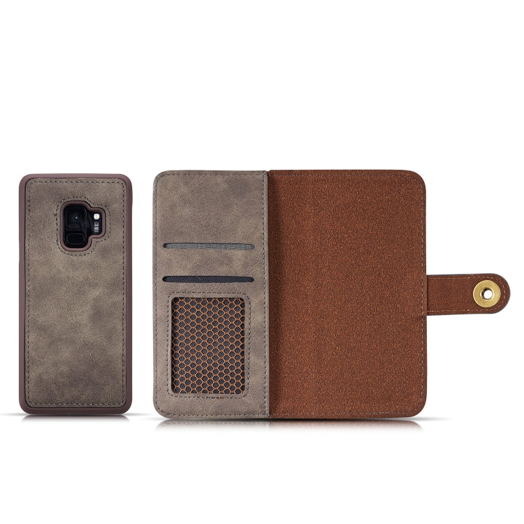 Cowhide Texture  Magnetic Absorption Detachable Horizontal Flip Leather Case for Galaxy S9 Plus, with Holder & Card Slots & Wallet