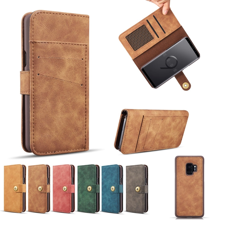 Cowhide Texture  Magnetic Absorption Detachable Horizontal Flip Leather Case for Galaxy S9 Plus, with Holder & Card Slots & Wallet