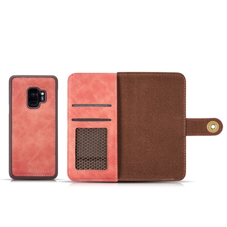 Cowhide Texture  Magnetic Absorption Detachable Horizontal Flip Leather Case for Galaxy S9 Plus, with Holder & Card Slots & Wallet