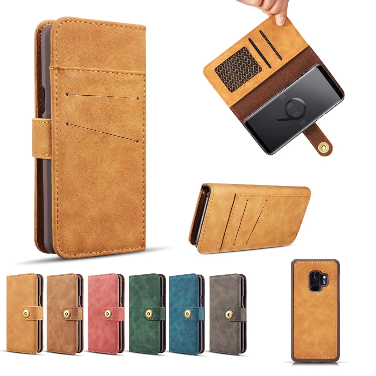 Cowhide Texture  Magnetic Absorption Detachable Horizontal Flip Leather Case for Galaxy S9 Plus, with Holder & Card Slots & Wallet