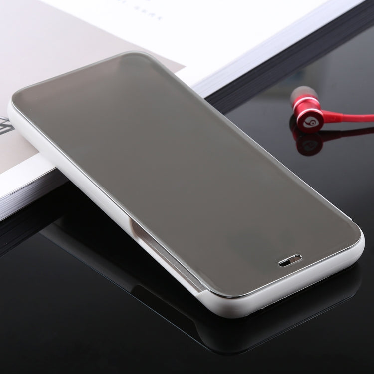 Electroplating Mirror Horizontal Flip Leather Case for Galaxy A6+ (2018) , with Holder