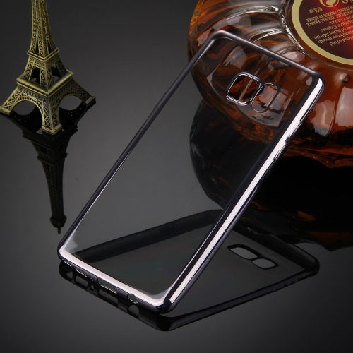 For Galaxy Note 7 / N930 Electroplating Frame Transparent TPU Protective Case