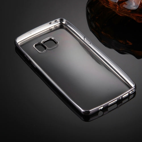 For Galaxy Note 7 / N930 Electroplating Frame Transparent TPU Protective Case