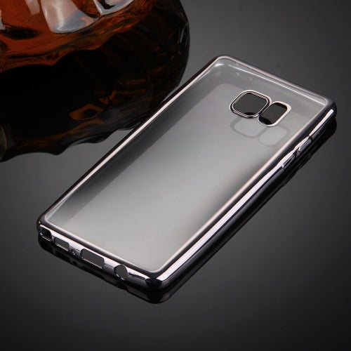 For Galaxy Note 7 / N930 Electroplating Frame Transparent TPU Protective Case