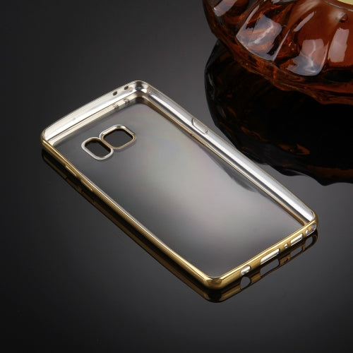 For Galaxy Note 7 / N930 Electroplating Frame Transparent TPU Protective Case
