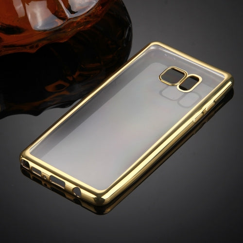 For Galaxy Note 7 / N930 Electroplating Frame Transparent TPU Protective Case