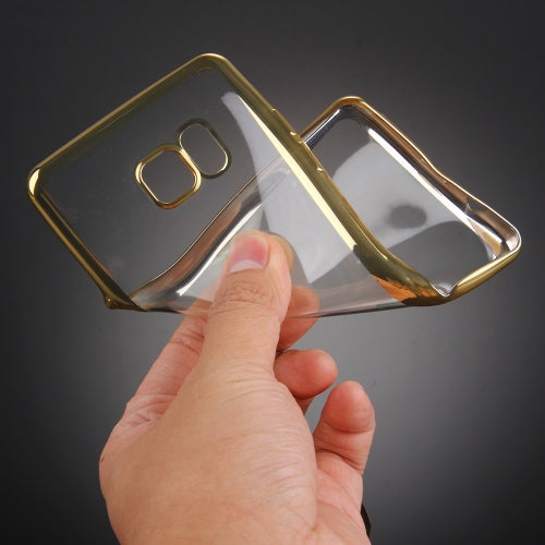 For Galaxy Note 7 / N930 Electroplating Frame Transparent TPU Protective Case