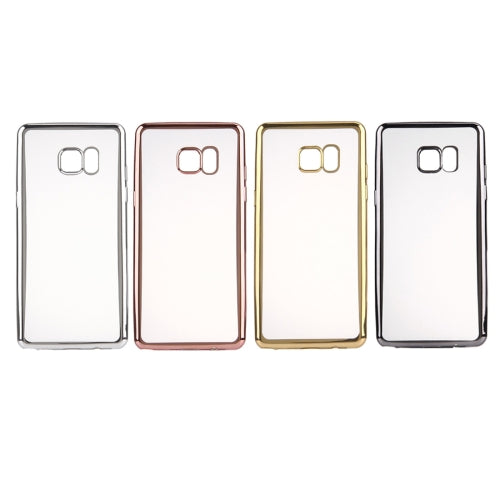 For Galaxy Note 7 / N930 Electroplating Frame Transparent TPU Protective Case