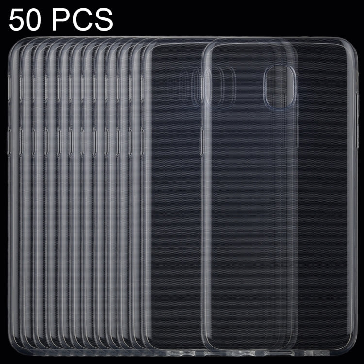 50PCS 0.75mm Transparent TPU Case for Galaxy J3 (2018)