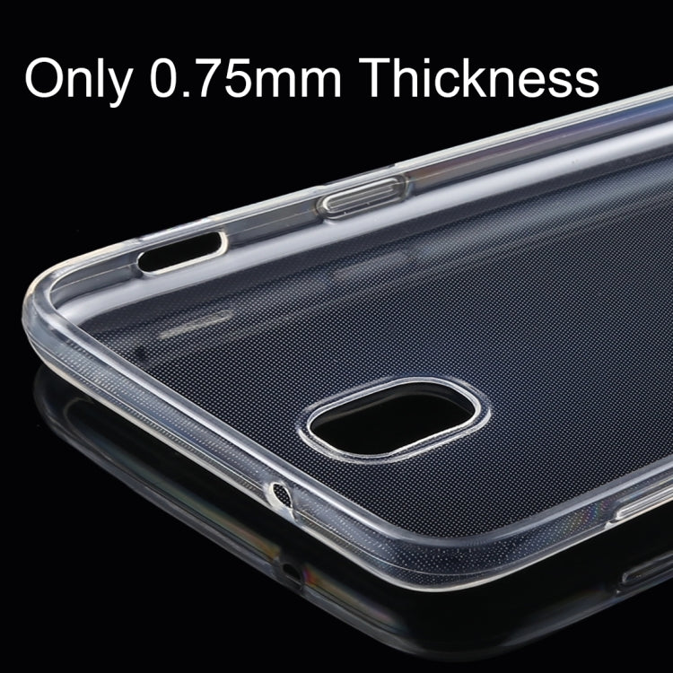50PCS 0.75mm Transparent TPU Case for Galaxy J3 (2018)