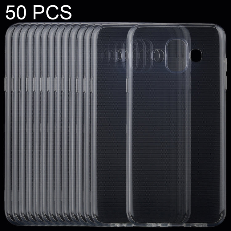 50PCS 0.75mm Transparent TPU Case for Galaxy J7 Duo