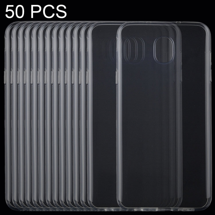 50PCS 0.75mm Transparent TPU Case for Galaxy J7 (2018)
