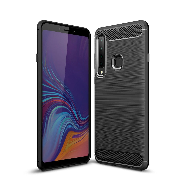 Brushed Texture Carbon Fiber Soft TPU Case for Galaxy A9 (2018) / A9s