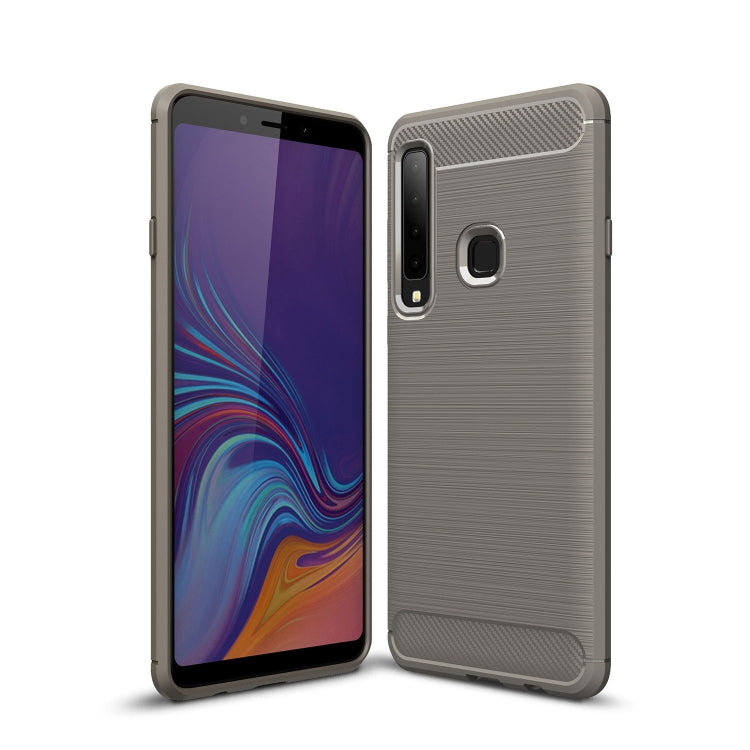 Brushed Texture Carbon Fiber Soft TPU Case for Galaxy A9 (2018) / A9s