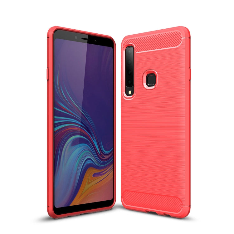 Brushed Texture Carbon Fiber Soft TPU Case for Galaxy A9 (2018) / A9s