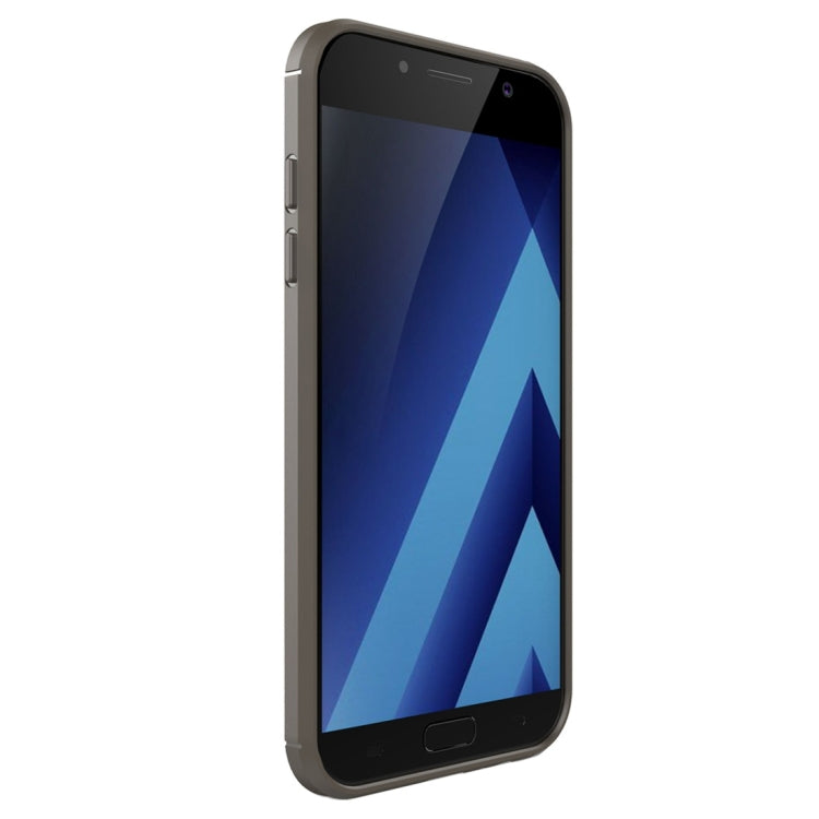 For Smasung Galaxy A7 (2017) Brushed Carbon Fiber Texture Shockproof TPU Protective Case
