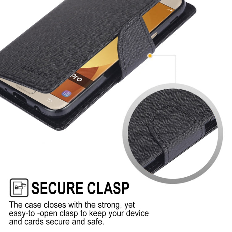 GOOSPERY FANCY DIARY Horizontal Flip PU Leather Case for Galaxy J5 (2017) (EU Version), with Card Slots & Holder