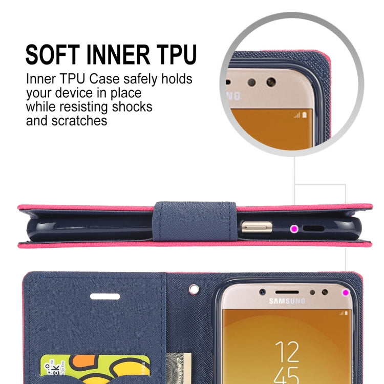 GOOSPERY FANCY DIARY Horizontal Flip PU Leather Case for Galaxy J5 (2017) (EU Version), with Card Slots & Holder