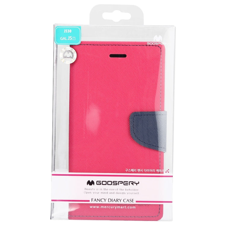 GOOSPERY FANCY DIARY Horizontal Flip PU Leather Case for Galaxy J5 (2017) (EU Version), with Card Slots & Holder