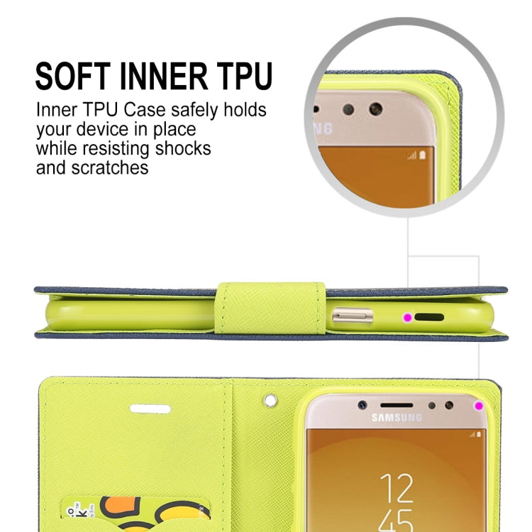 GOOSPERY FANCY DIARY Horizontal Flip PU Leather Case for Galaxy J5 (2017) (EU Version), with Card Slots & Holder