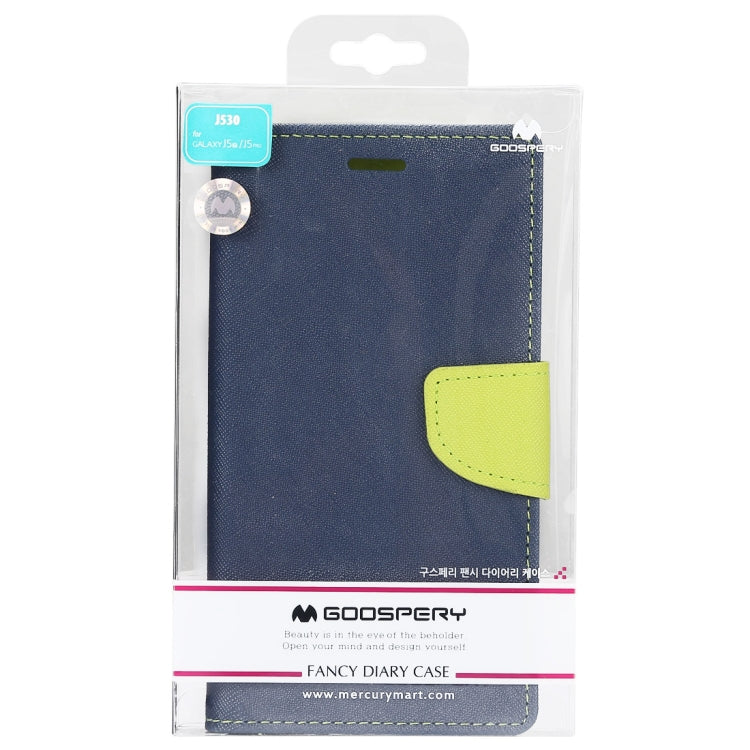 GOOSPERY FANCY DIARY Horizontal Flip PU Leather Case for Galaxy J5 (2017) (EU Version), with Card Slots & Holder