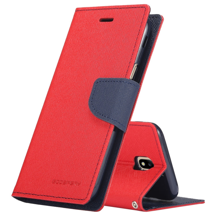 GOOSPERY FANCY DIARY Horizontal Flip PU Leather Case for Galaxy J5 (2017) (EU Version), with Card Slots & Holder