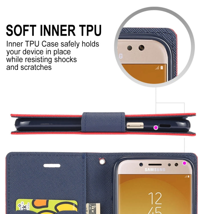 GOOSPERY FANCY DIARY Horizontal Flip PU Leather Case for Galaxy J5 (2017) (EU Version), with Card Slots & Holder