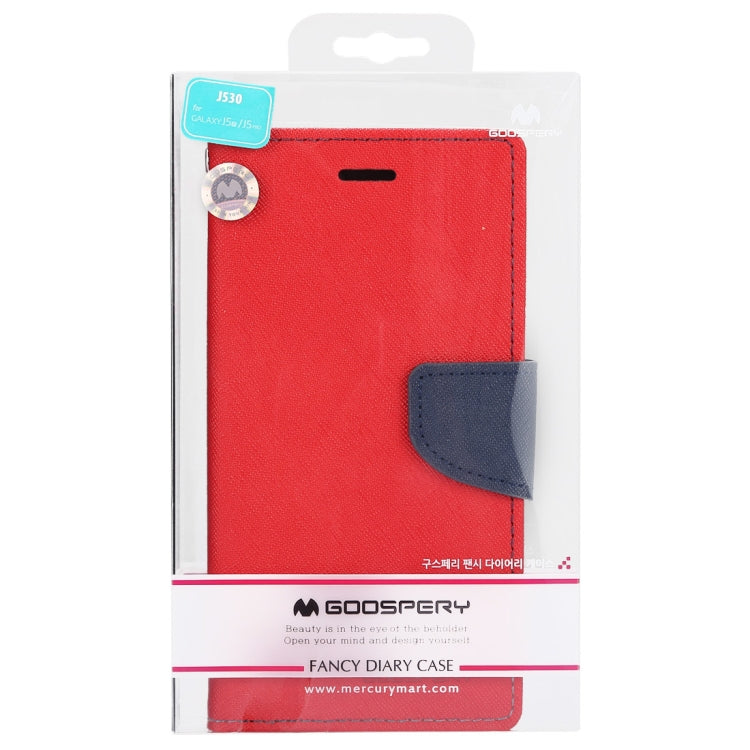 GOOSPERY FANCY DIARY Horizontal Flip PU Leather Case for Galaxy J5 (2017) (EU Version), with Card Slots & Holder