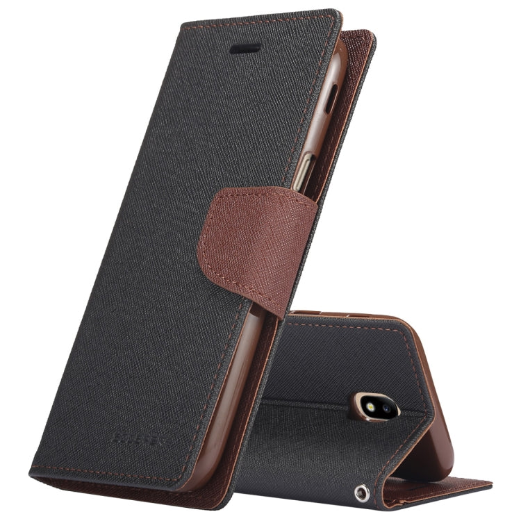 GOOSPERY FANCY DIARY Horizontal Flip PU Leather Case for Galaxy J5 (2017) (EU Version), with Card Slots & Holder