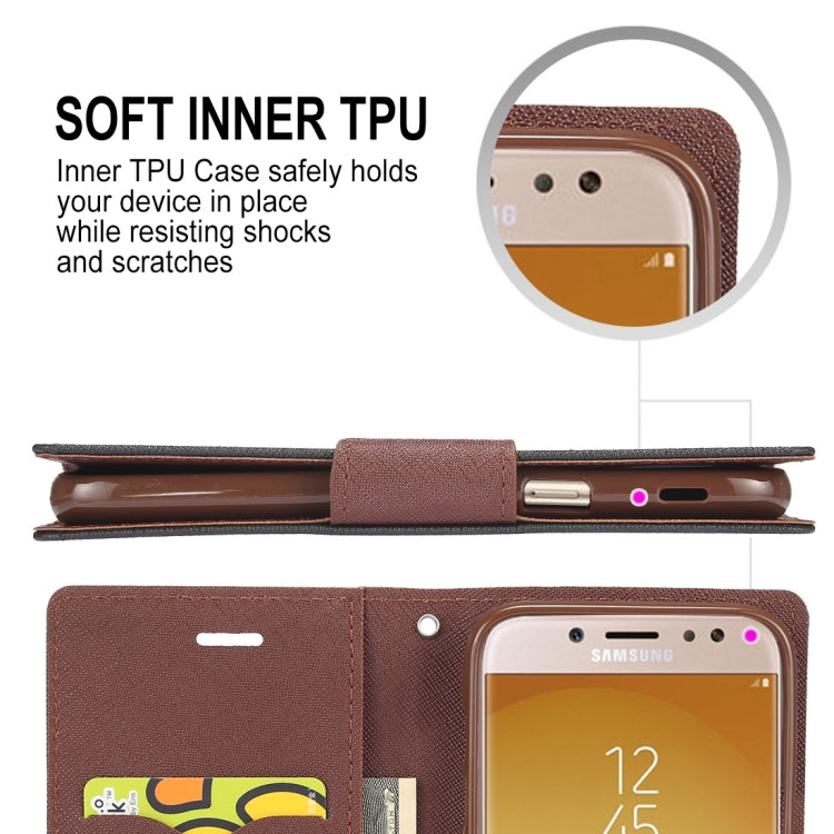 GOOSPERY FANCY DIARY Horizontal Flip PU Leather Case for Galaxy J5 (2017) (EU Version), with Card Slots & Holder