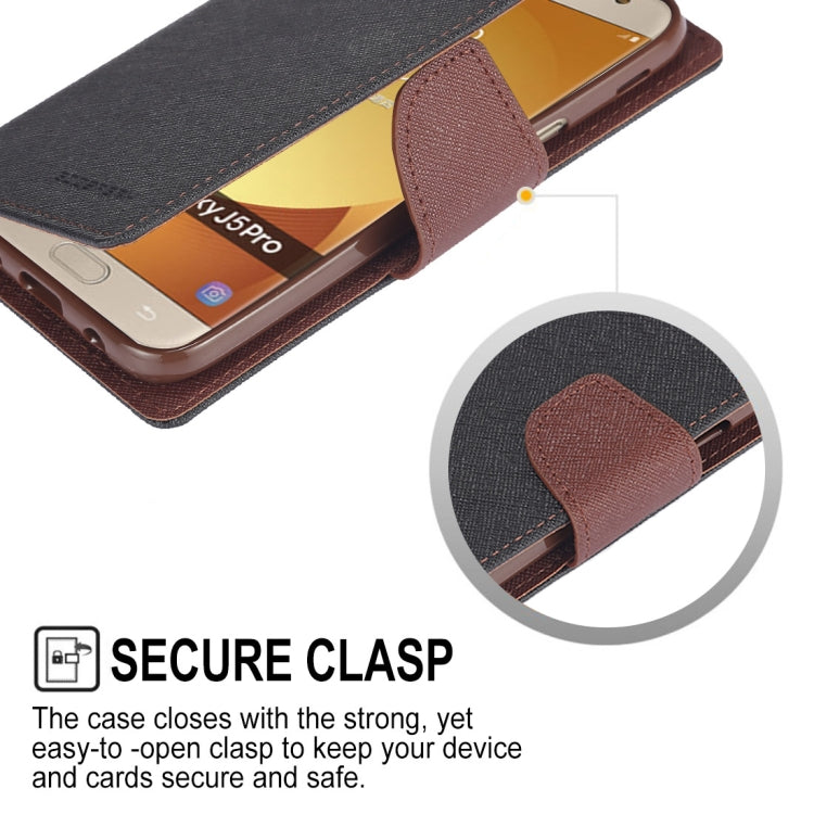 GOOSPERY FANCY DIARY Horizontal Flip PU Leather Case for Galaxy J5 (2017) (EU Version), with Card Slots & Holder