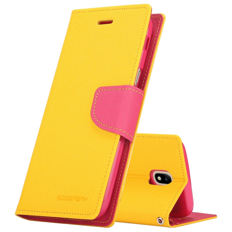 GOOSPERY FANCY DIARY Horizontal Flip PU Leather Case for Galaxy J5 (2017) (EU Version), with Card Slots & Holder
