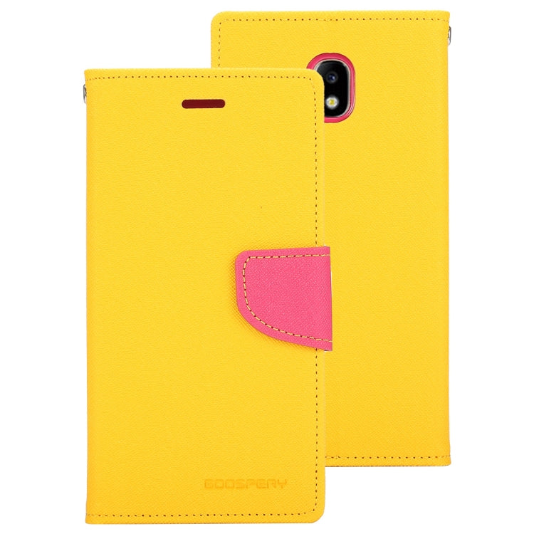 GOOSPERY FANCY DIARY Horizontal Flip PU Leather Case for Galaxy J5 (2017) (EU Version), with Card Slots & Holder