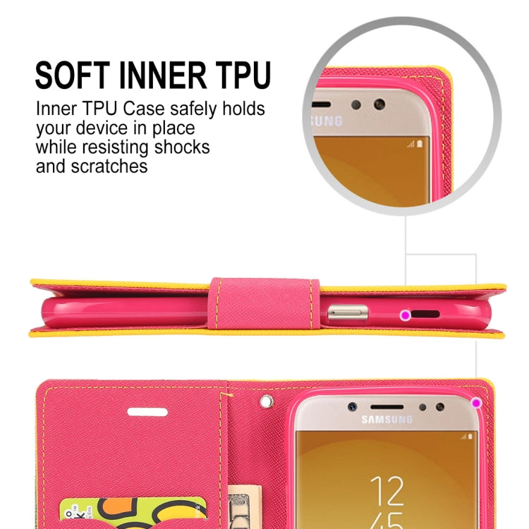GOOSPERY FANCY DIARY Horizontal Flip PU Leather Case for Galaxy J5 (2017) (EU Version), with Card Slots & Holder