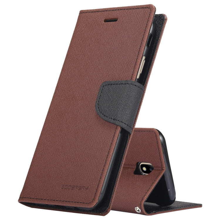 GOOSPERY FANCY DIARY Horizontal Flip PU Leather Case for Galaxy J5 (2017) (EU Version), with Card Slots & Holder