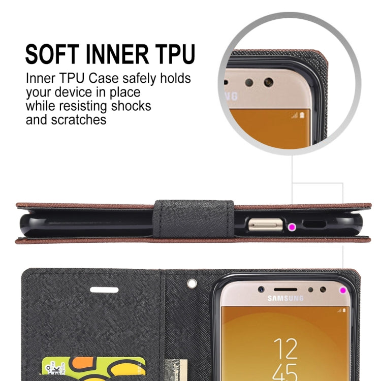GOOSPERY FANCY DIARY Horizontal Flip PU Leather Case for Galaxy J5 (2017) (EU Version), with Card Slots & Holder