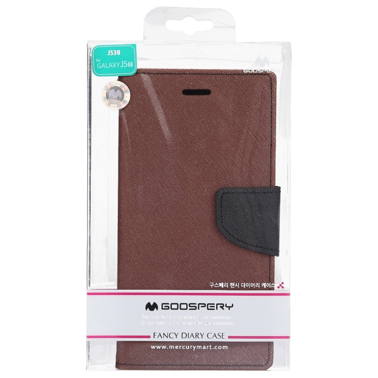 GOOSPERY FANCY DIARY Horizontal Flip PU Leather Case for Galaxy J5 (2017) (EU Version), with Card Slots & Holder