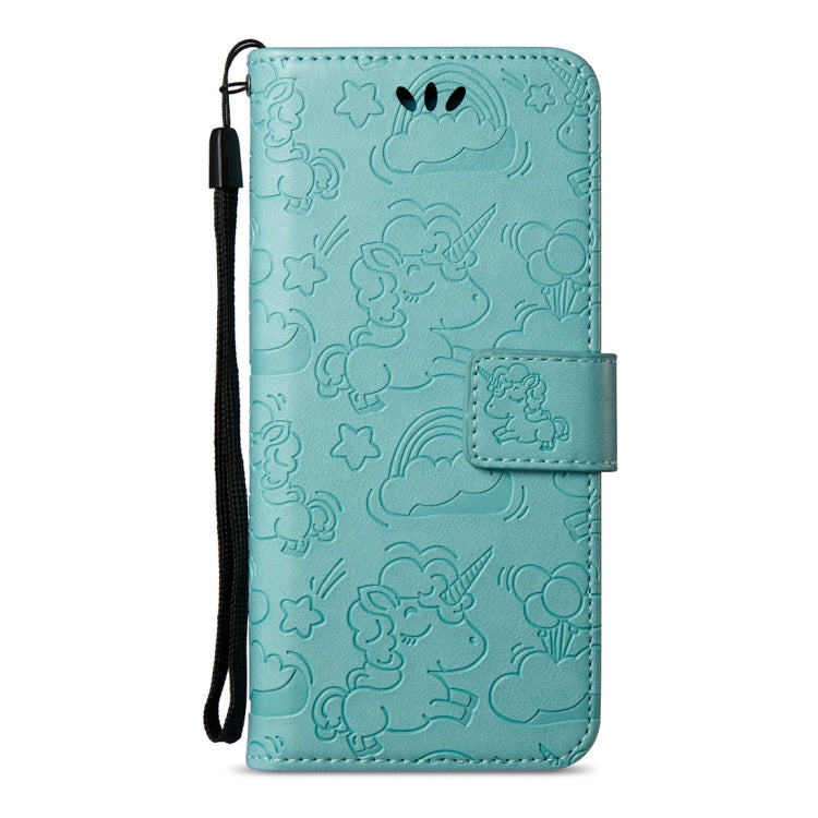 For Galaxy S8 + / G955 Pressed Horse Cloud Print Horizontal Flip Leather Case with Holder & Card Slots & Wallet & Lanyard