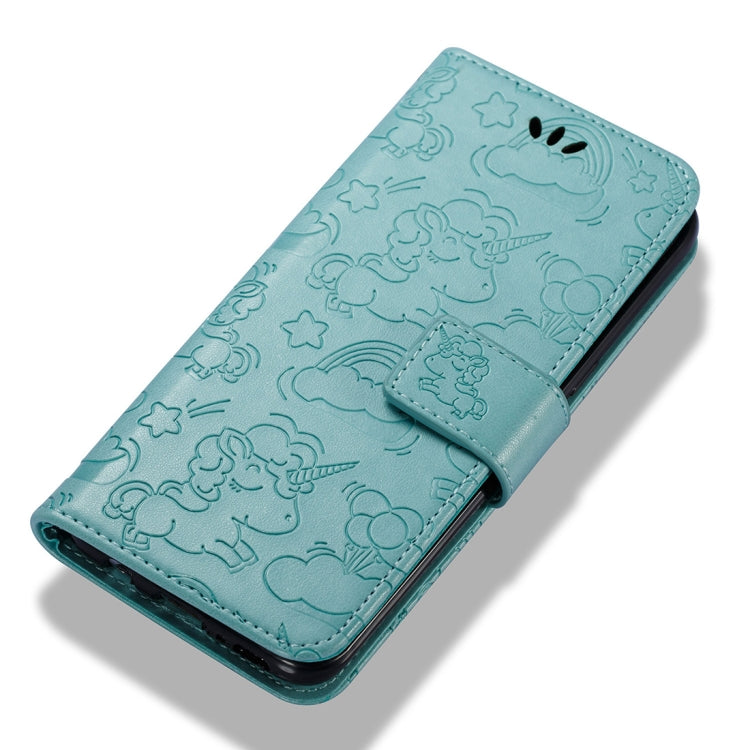 For Galaxy S8 + / G955 Pressed Horse Cloud Print Horizontal Flip Leather Case with Holder & Card Slots & Wallet & Lanyard
