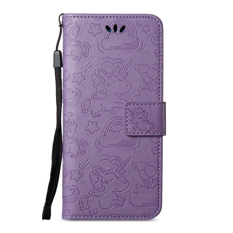 For Galaxy S8 + / G955 Pressed Horse Cloud Print Horizontal Flip Leather Case with Holder & Card Slots & Wallet & Lanyard