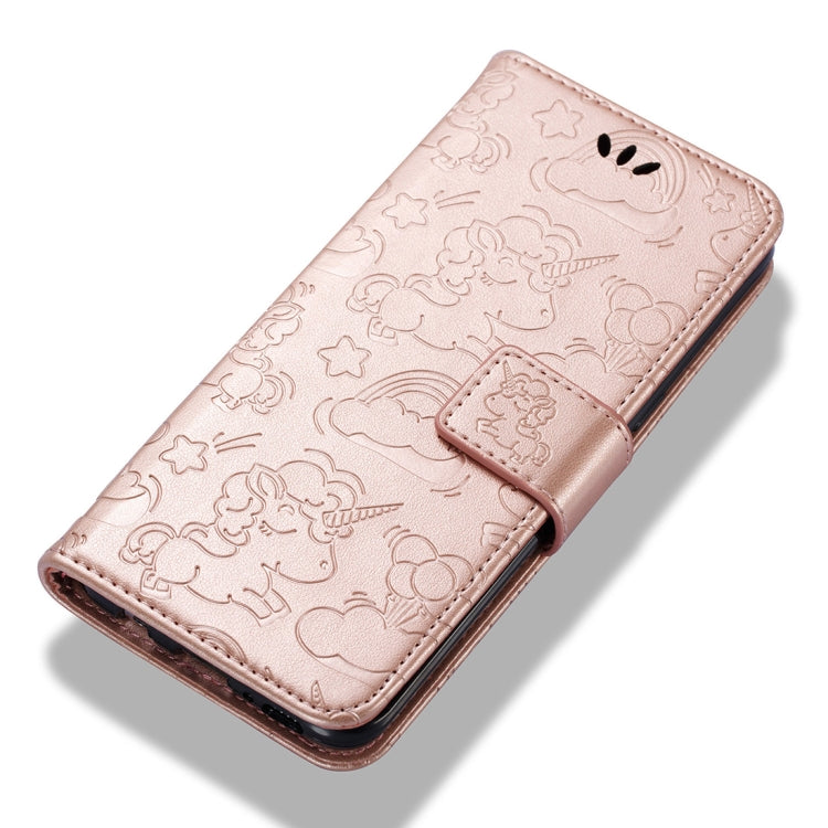 For Galaxy S8 + / G955 Pressed Horse Cloud Print Horizontal Flip Leather Case with Holder & Card Slots & Wallet & Lanyard