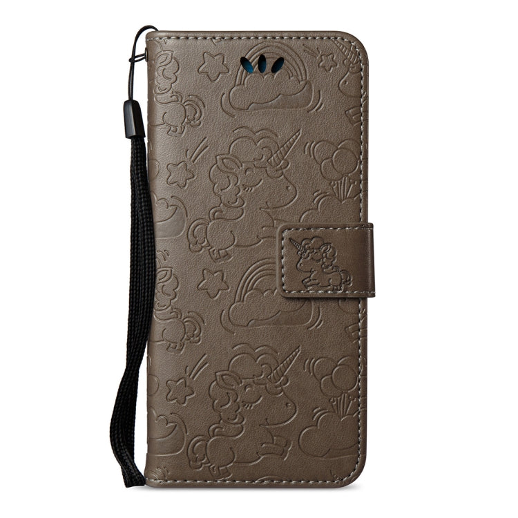 For Galaxy S8 + / G955 Pressed Horse Cloud Print Horizontal Flip Leather Case with Holder & Card Slots & Wallet & Lanyard