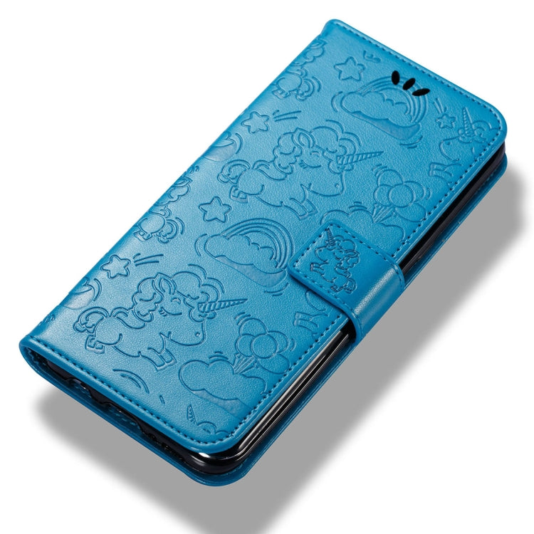 For Galaxy Note 8 Pressed Horse Cloud Print Horizontal Flip Leather Case with Holder & Card Slots & Wallet & Lanyard